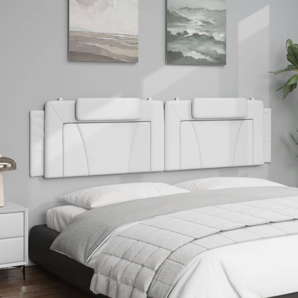 vidaXL Kopfteil-Kissen "Viana" Weiß 200 cm Kunstleder
