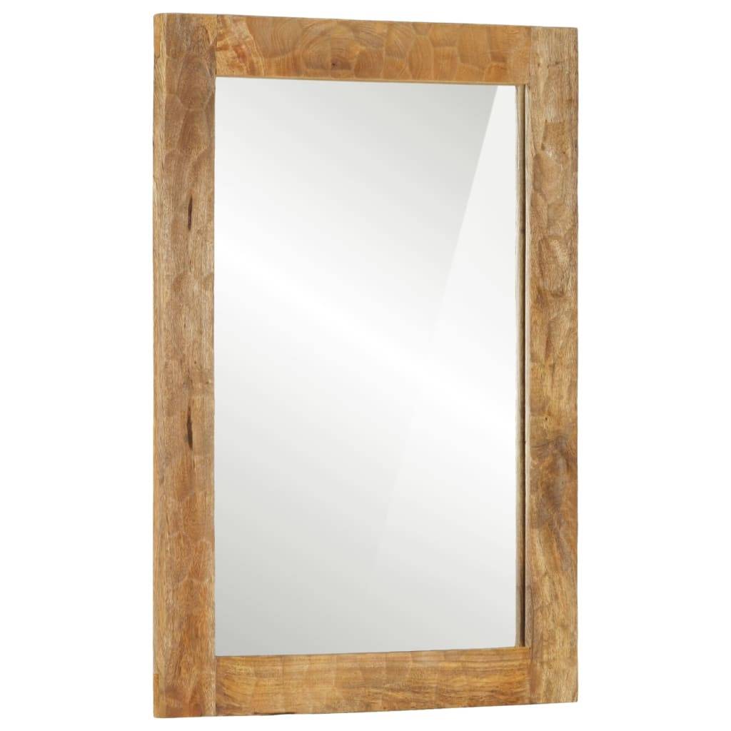 vidaXL Badspiegel 50x70x2,5 cm Massivholz Mango und Glas