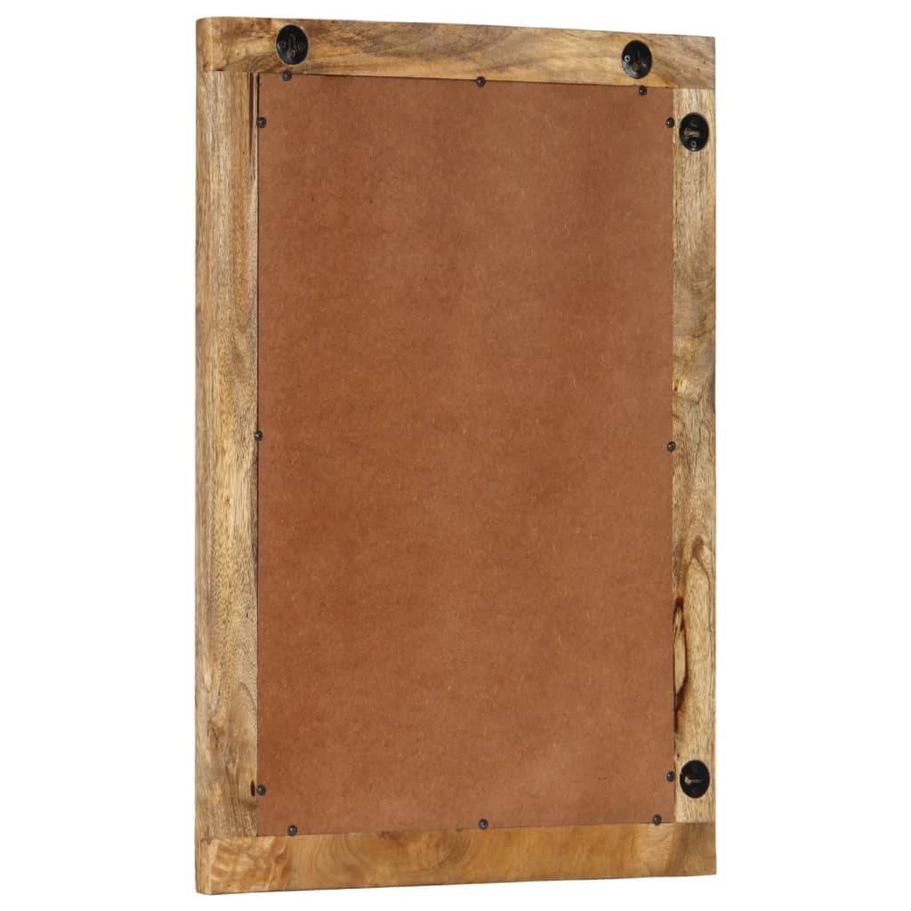 vidaXL Badspiegel 50x70x2,5 cm Massivholz Mango und Glas