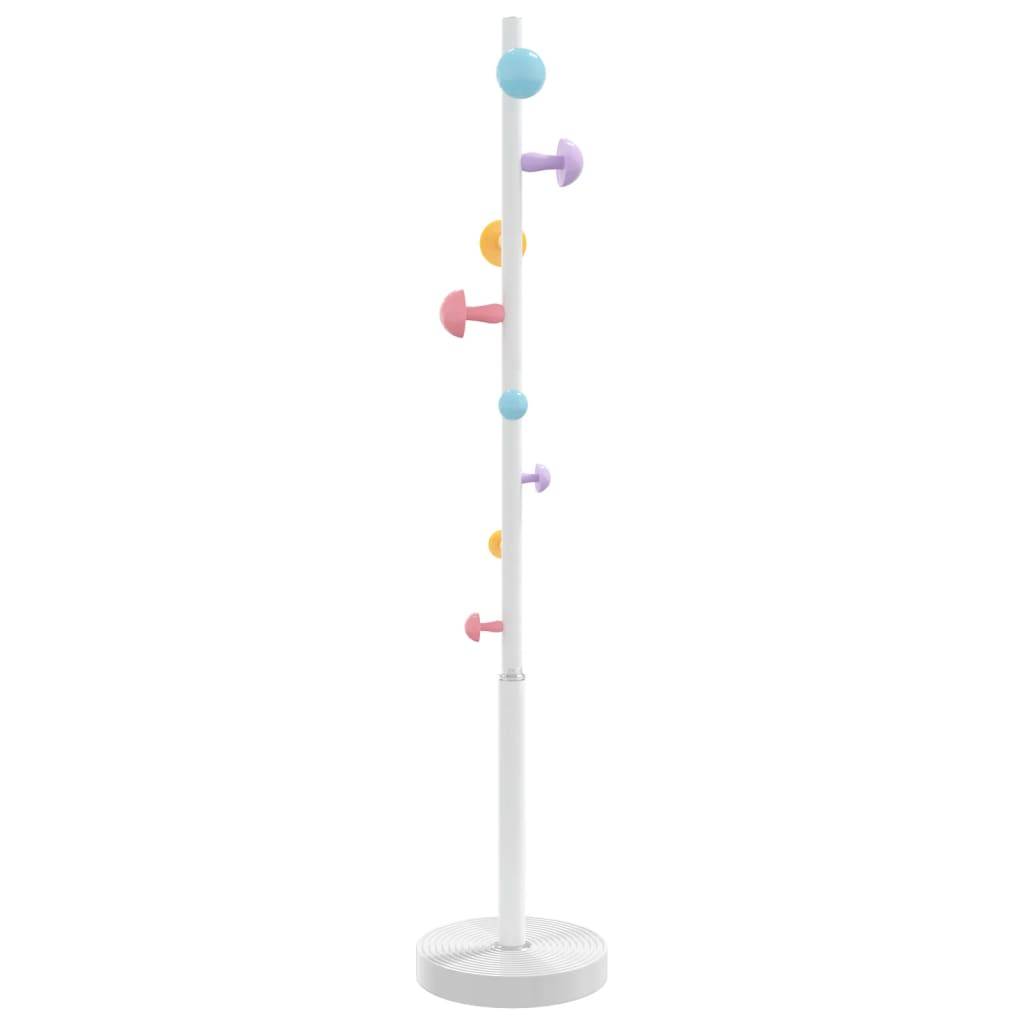 vidaXL Garderobenständer Weiß 172 cm Pulverbeschichtetes Eisen