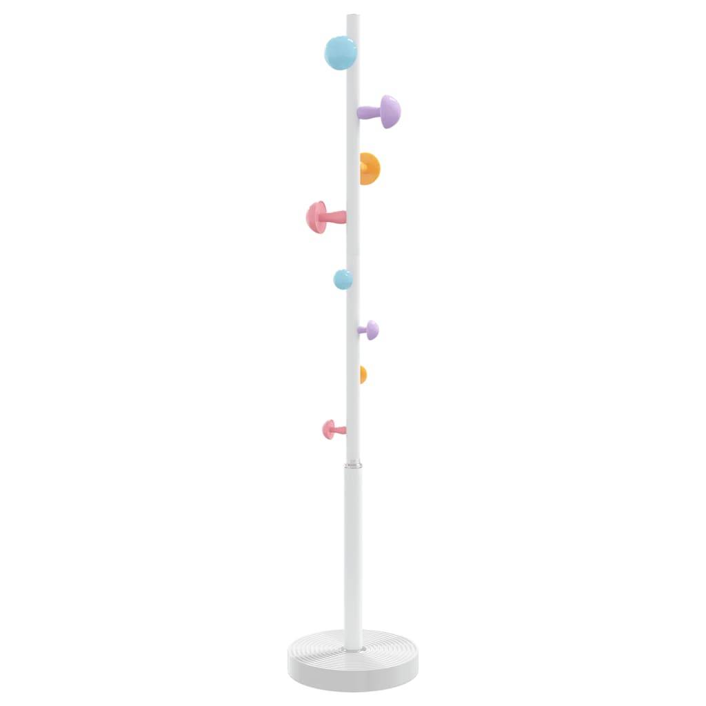 vidaXL Garderobenständer Weiß 172 cm Pulverbeschichtetes Eisen