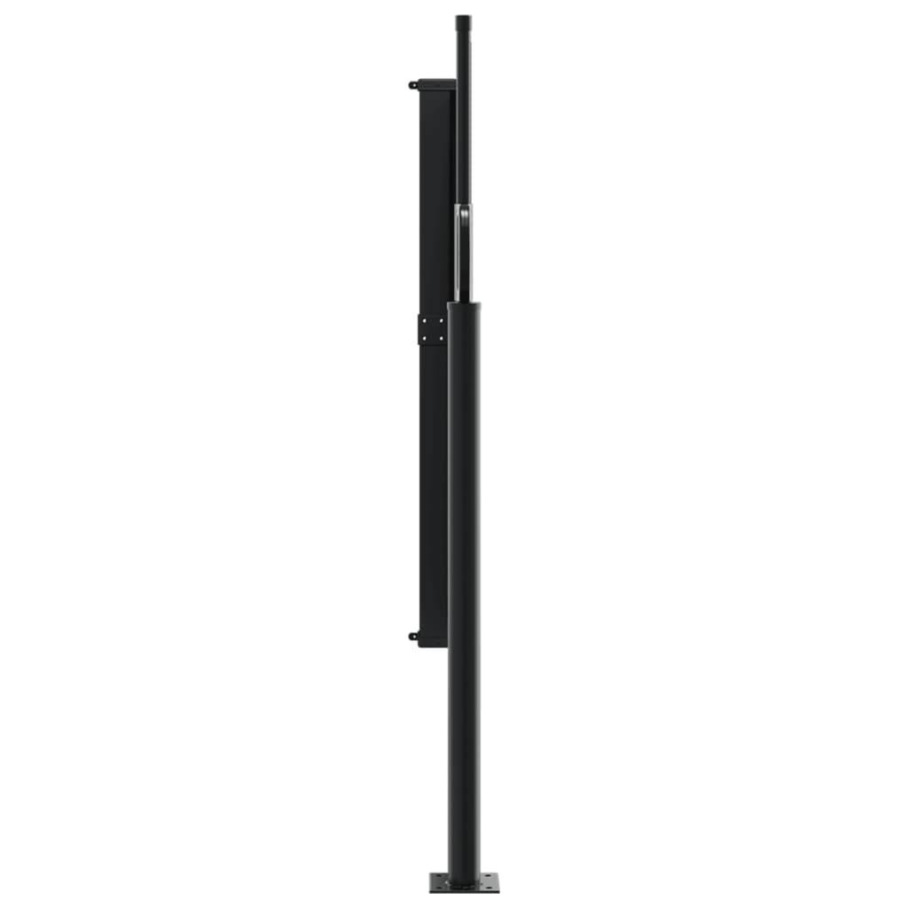 vidaXL Seitenmarkise Ausziehbar Dunkelgrün 140x500 cm