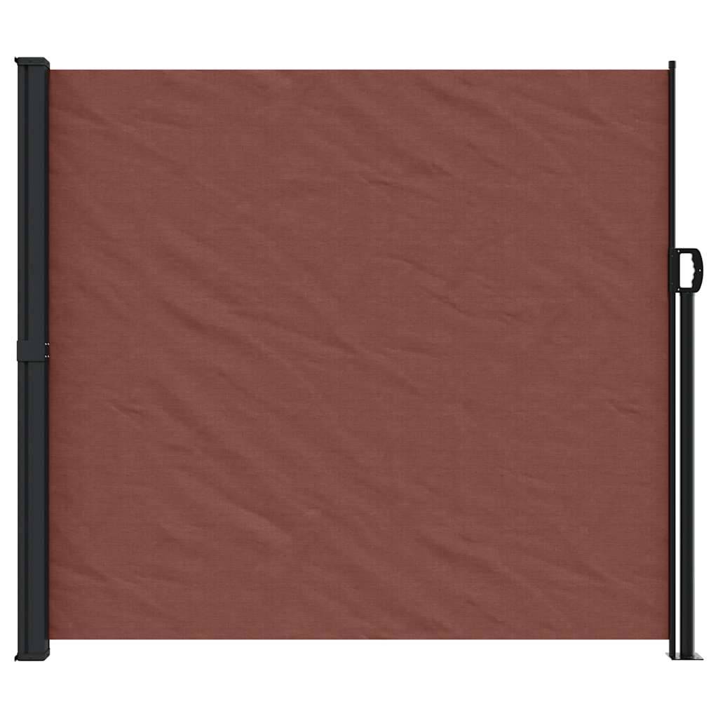 vidaXL Seitenmarkise Ausziehbar Braun 180x600 cm
