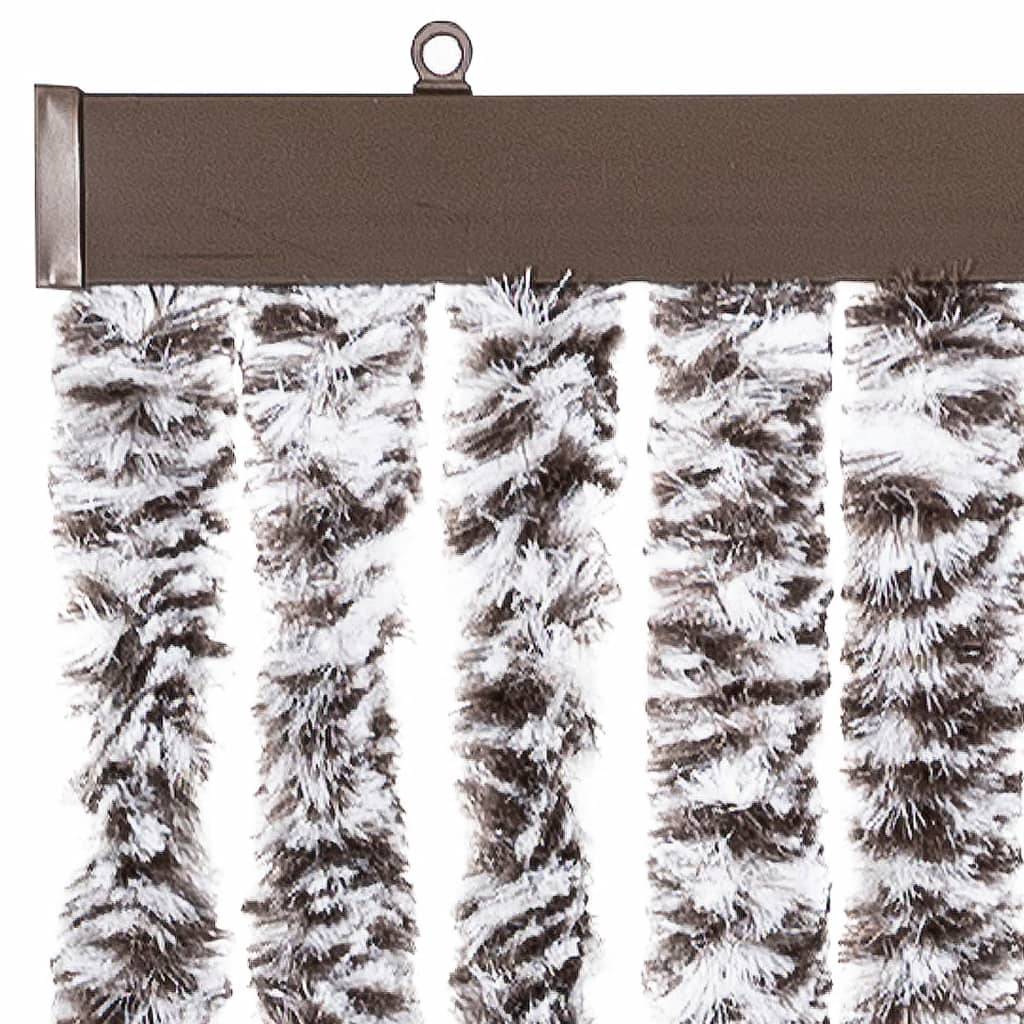 vidaXL Insektenschutz-Vorhang Braun und Beige 90x200 cm Chenille