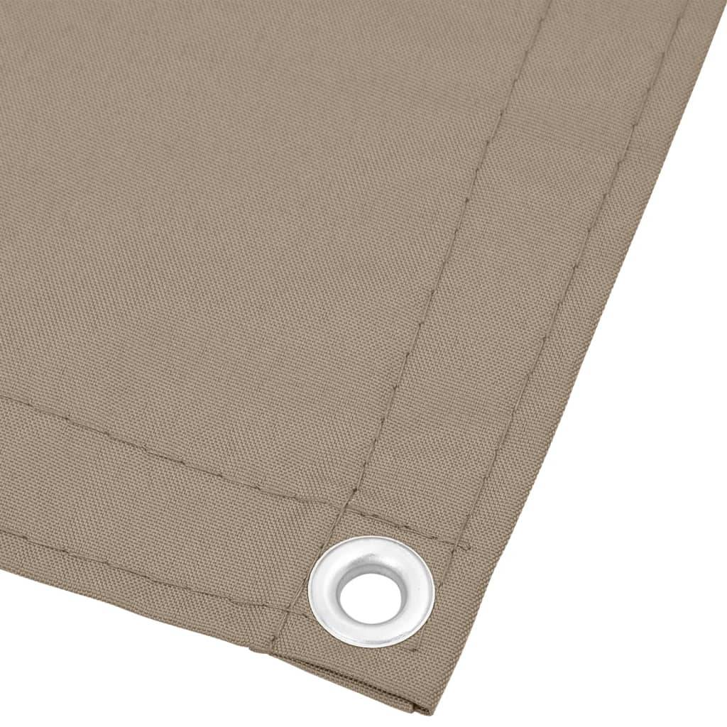 vidaXL Balkon-Sichtschutz Taupe 90x1000 cm 100 % Polyester-Oxford