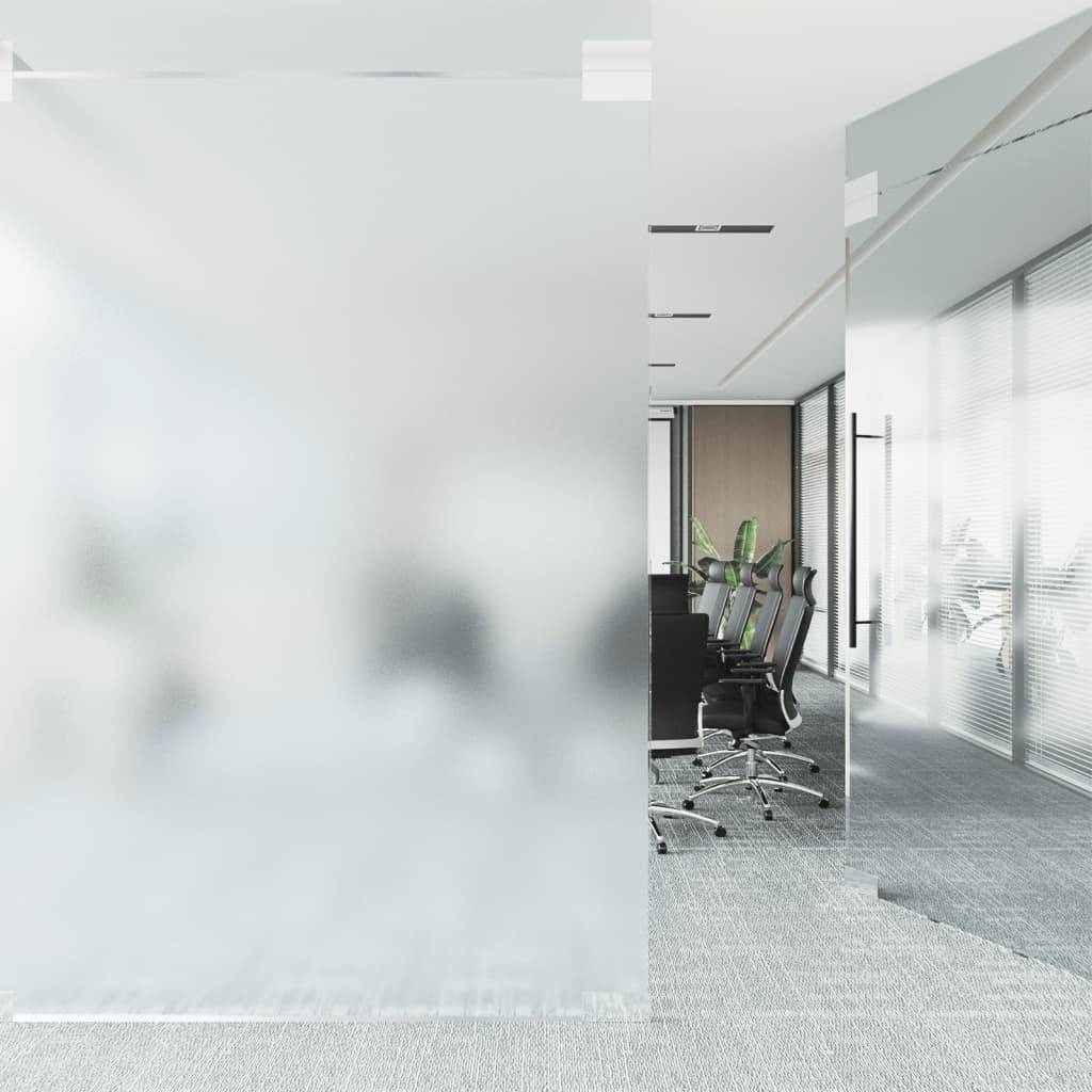 vidaXL Fensterfolie Statisch Matt Grau 60x1000 cm PVC