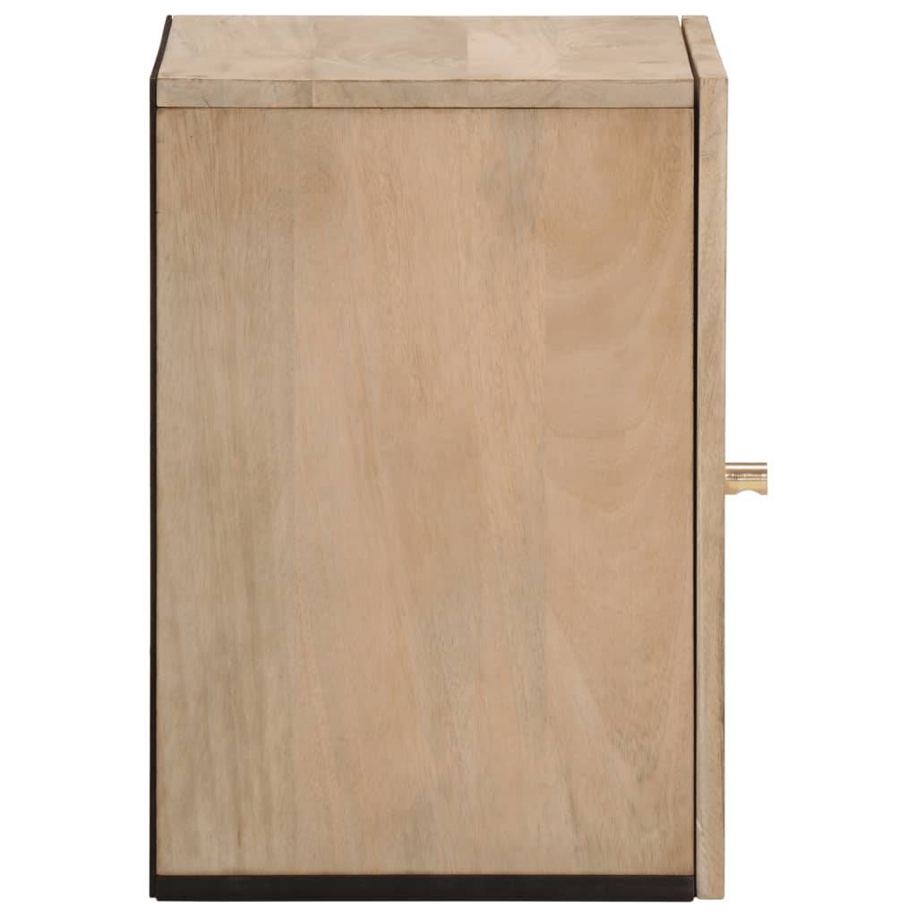 vidaXL Bad-Wandschrank 38x33x48 cm Massivholz Mango