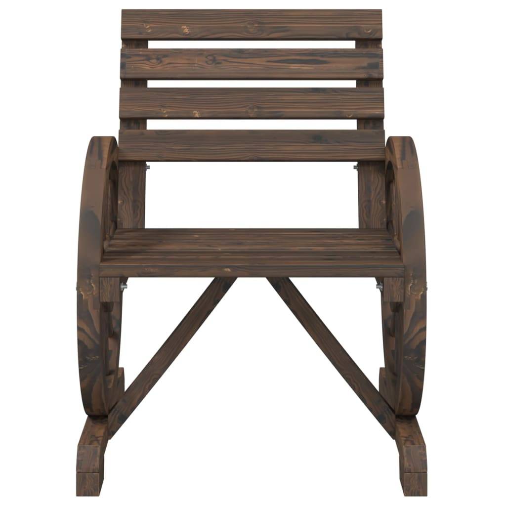 vidaXL Gartenstuhl 58x58x78,5 cm Massivholz Tanne