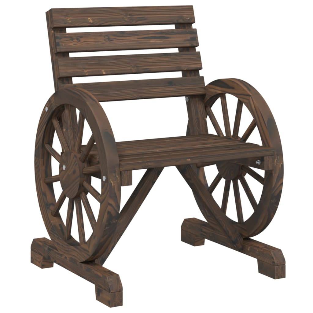 vidaXL Gartenstuhl 58x58x78,5 cm Massivholz Tanne