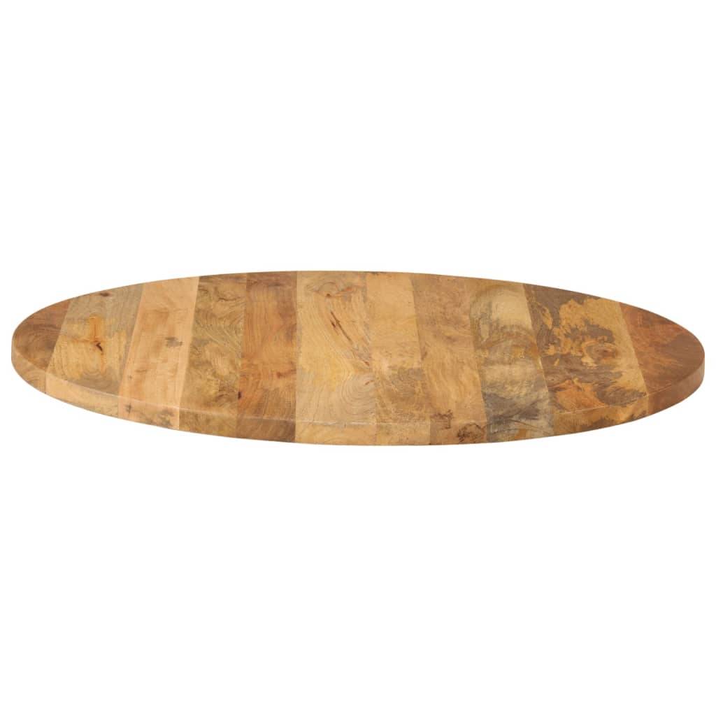 vidaXL Tischplatte Ø 70x3,8 cm Rund Massivholz Mango