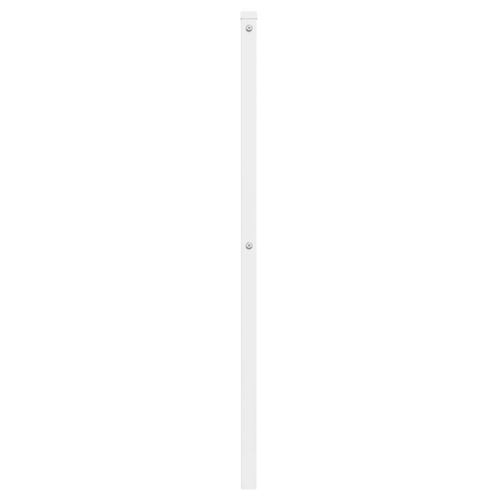vidaXL Kopfteil Metall Weiß 180 cm