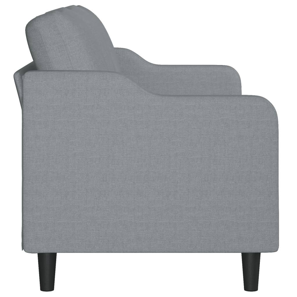 vidaXL 3-Sitzer-Sofa Hellgrau 180 cm Stoff