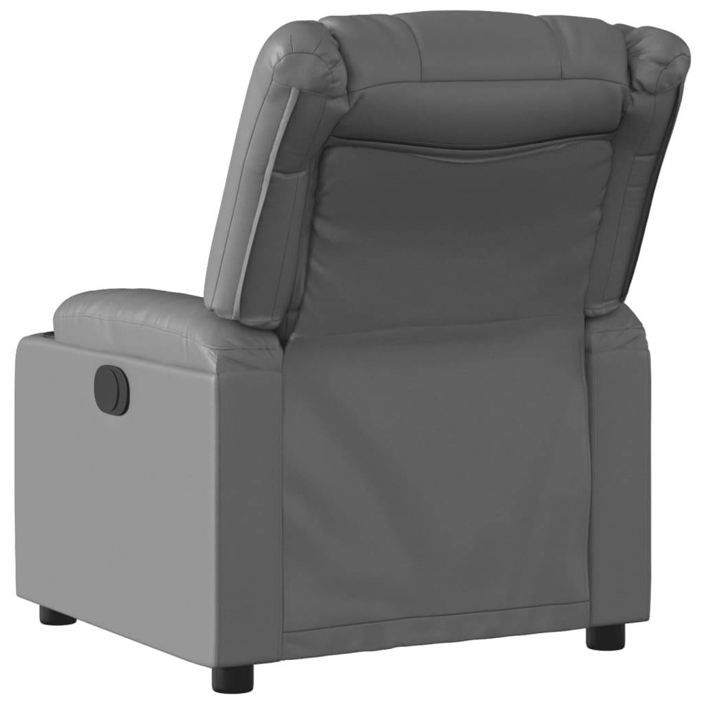 vidaXL Relaxsessel Grau Kunstleder