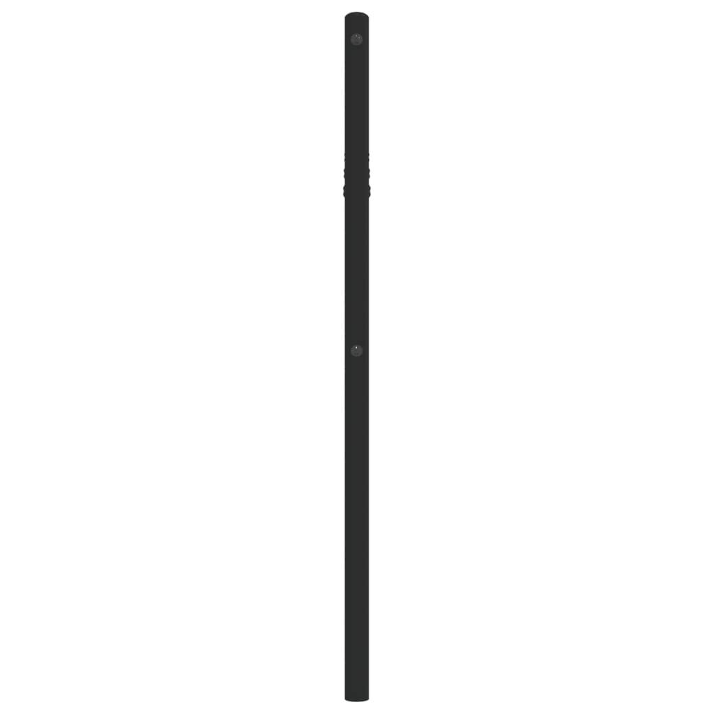 vidaXL Kopfteil Metall Schwarz 107 cm