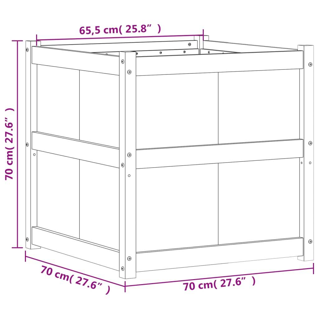 vidaXL Pflanzkübel 70x70x70 cm Massivholz Douglasie