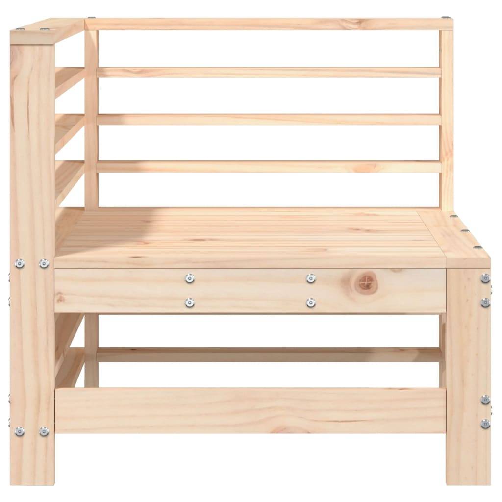 vidaXL Garten-Ecksofa Massivholz Kiefer