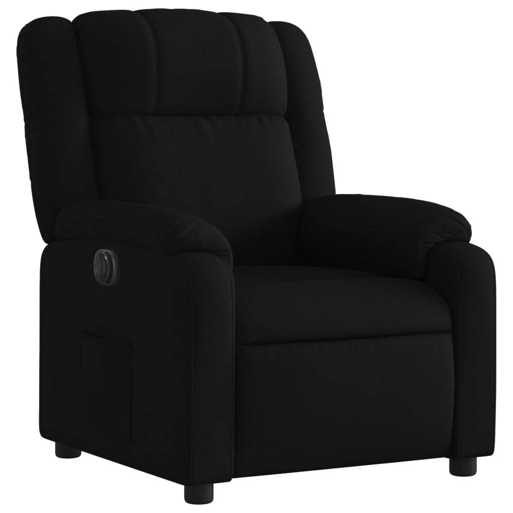 vidaXL Relaxsessel Elektrisch Schwarz Stoff