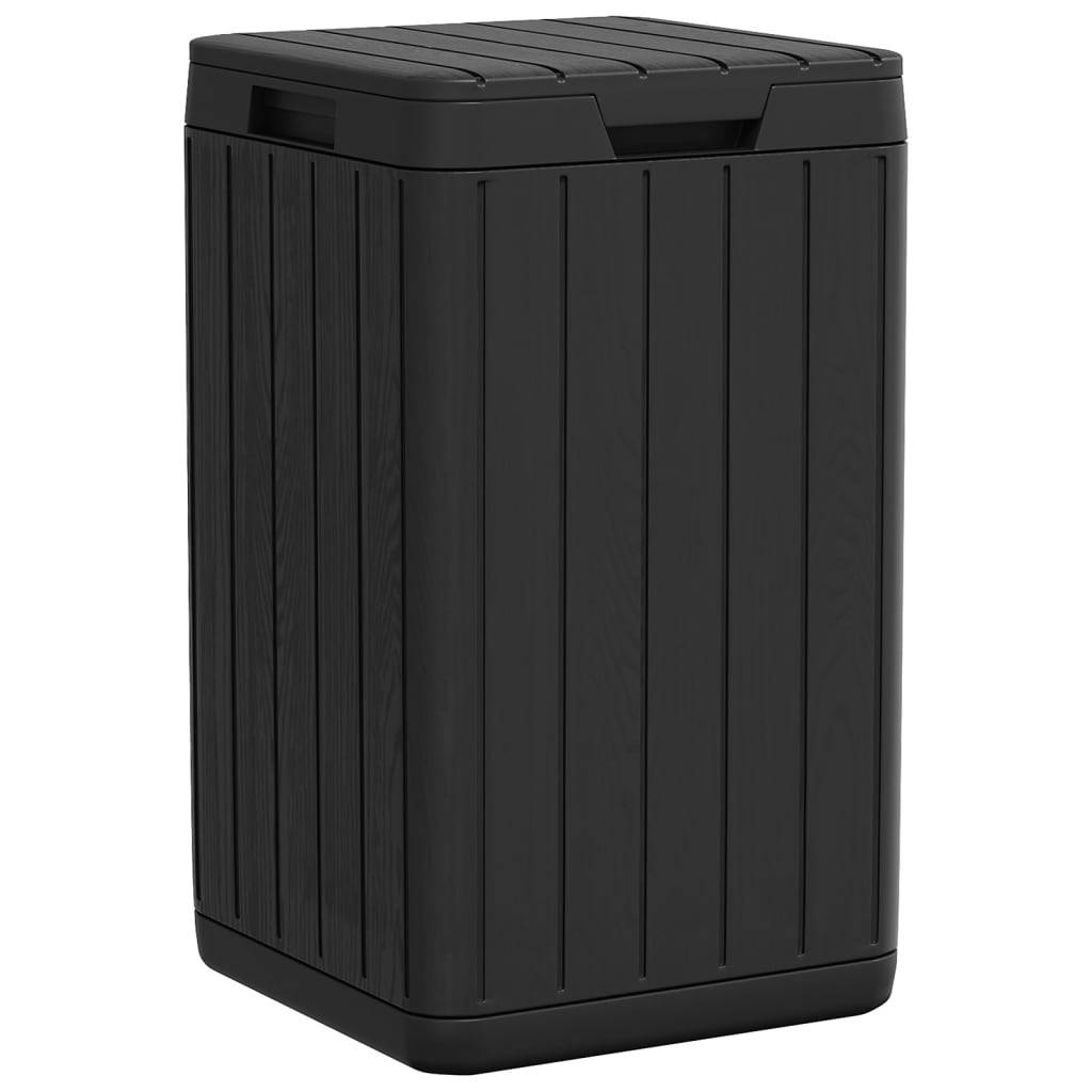vidaXL Outdoor-Mülltonne Anthrazit 38x38x65 cm PP