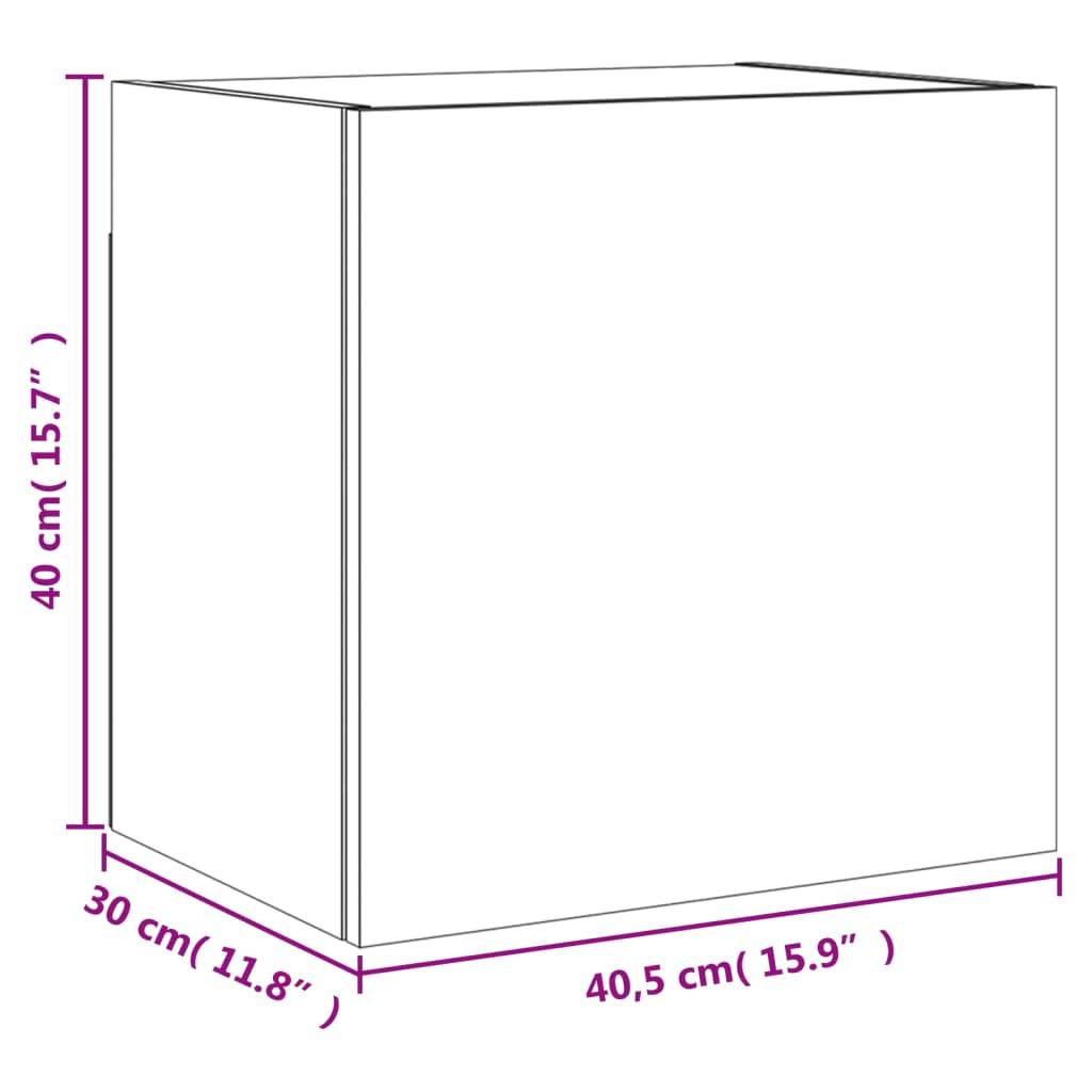 vidaXL TV-Wandschrank Weiß 40,5x30x40 cm Holzwerkstoff
