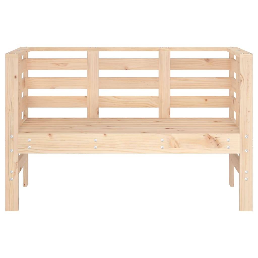 vidaXL Gartenbank 111,5x53x71 cm Massivholz Kiefer