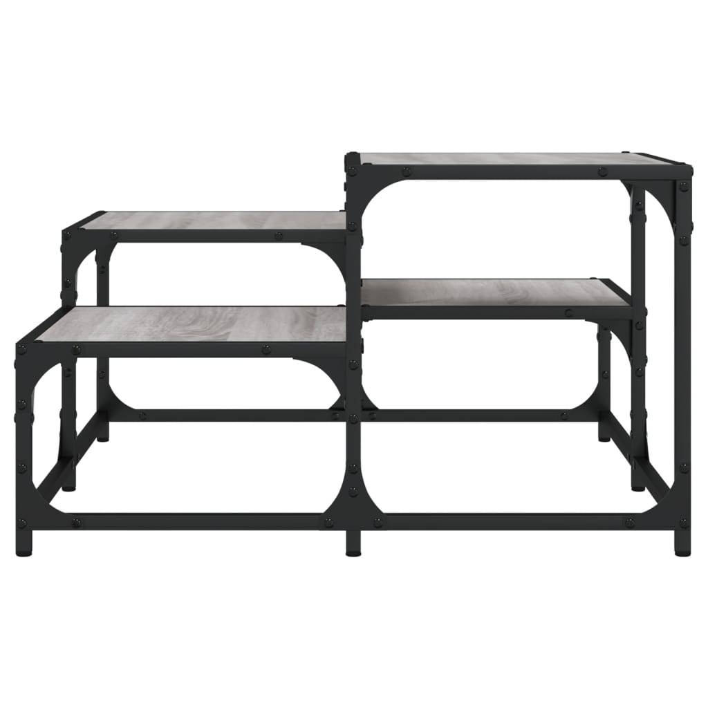 vidaXL Couchtisch Grau Sonoma 68x68x40 cm Holzwerkstoff