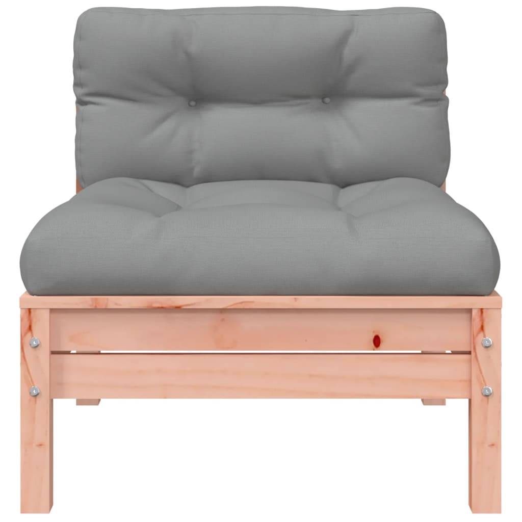 vidaXL Gartensofa ohne Armlehnen mit Kissen Massivholz Douglasie