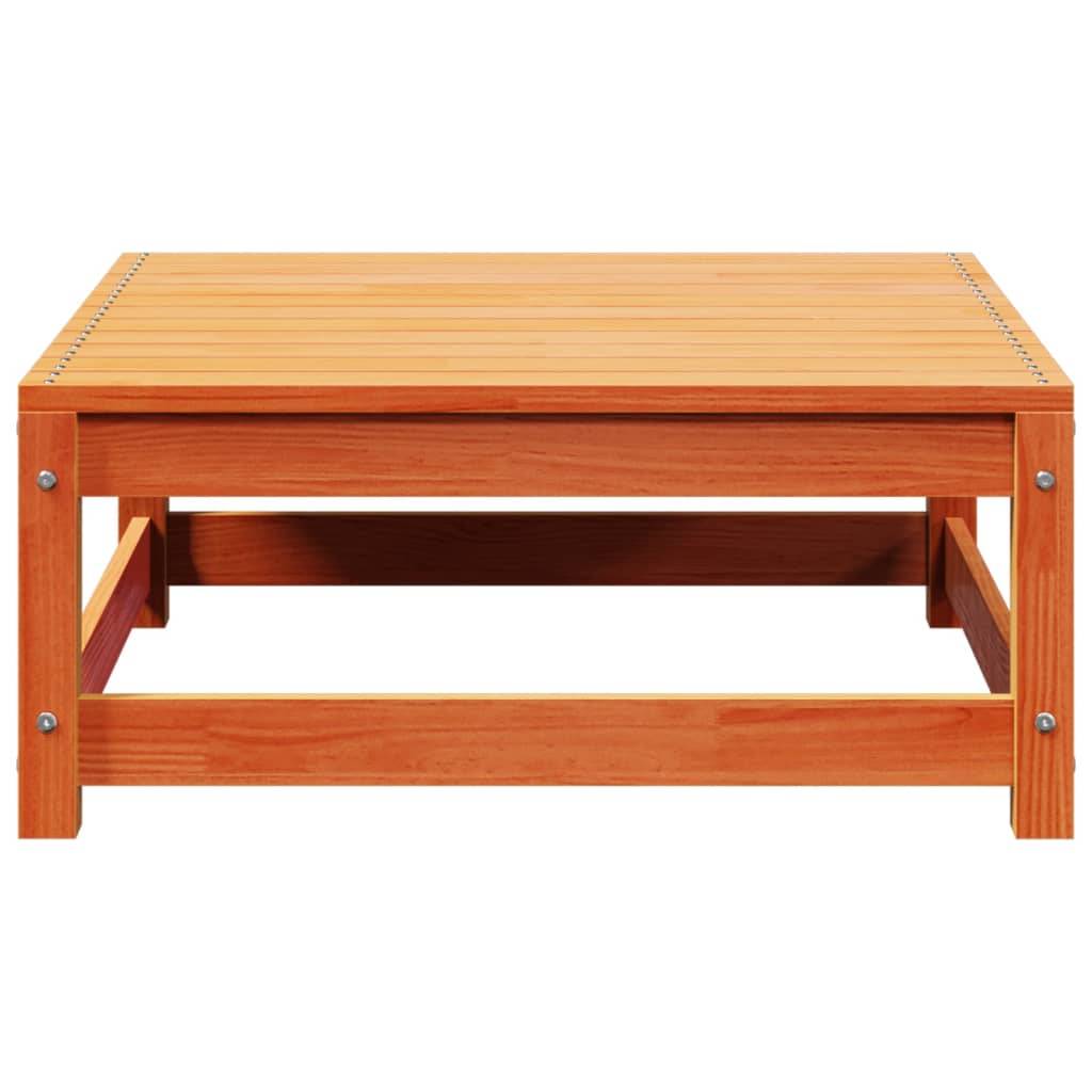 vidaXL Gartenhocker Wachsbraun 70x70x30 cm Massivholz Kiefer