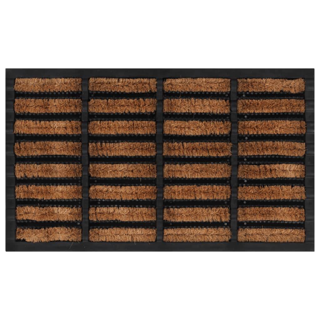 vidaXL Fußmatte Rechteckig 45x75 cm Gummi und Kokosfaser