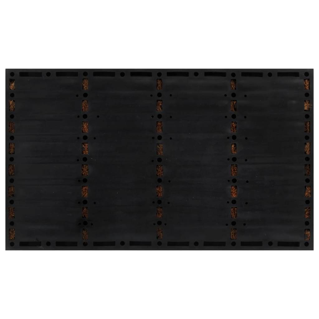 vidaXL Fußmatte Rechteckig 45x75 cm Gummi und Kokosfaser