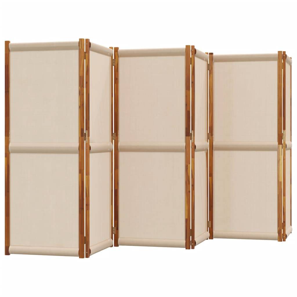 vidaXL 6-tlg. Paravent Taupe 420x180 cm