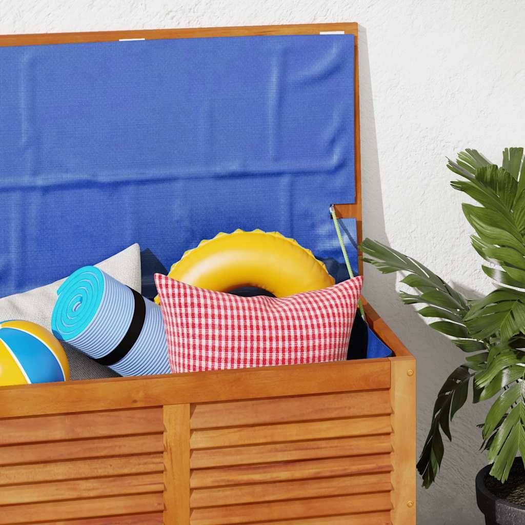 vidaXL Gartenbox mit Lüftungsschlitzen 90x50x56 cm Massivholz Akazie