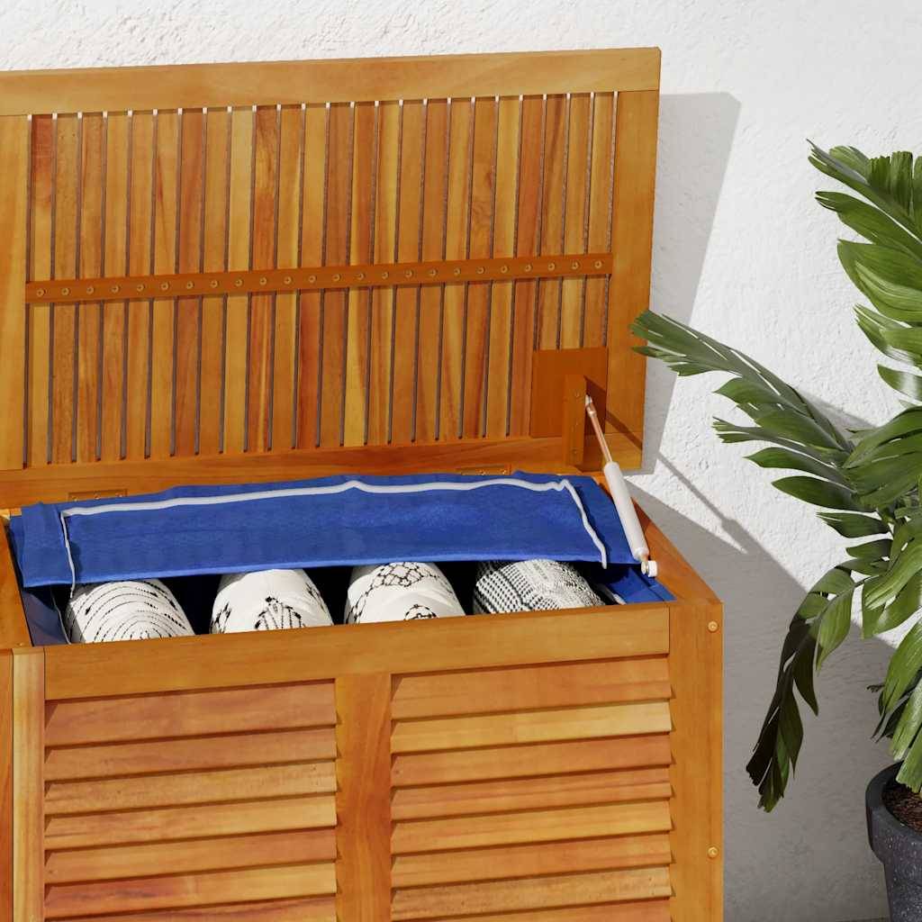 vidaXL Gartenbox mit Lüftungsschlitzen 150x50x56 cm Massivholz Akazie