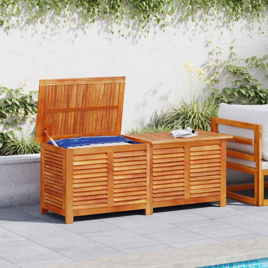 vidaXL Gartenbox mit Lüftungsschlitzen 150x50x56 cm Massivholz Akazie