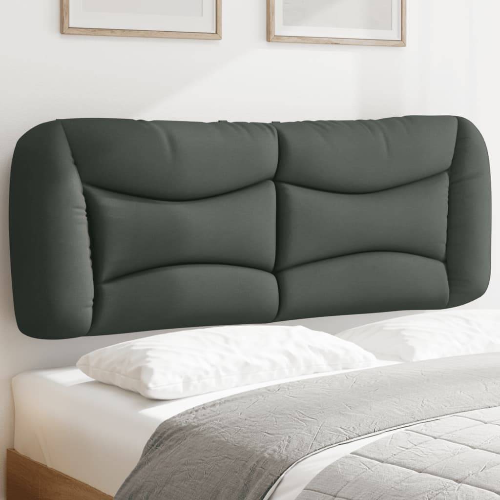 vidaXL Kopfteil-Kissen "Hvar" Dunkelgrau 140 cm Stoff