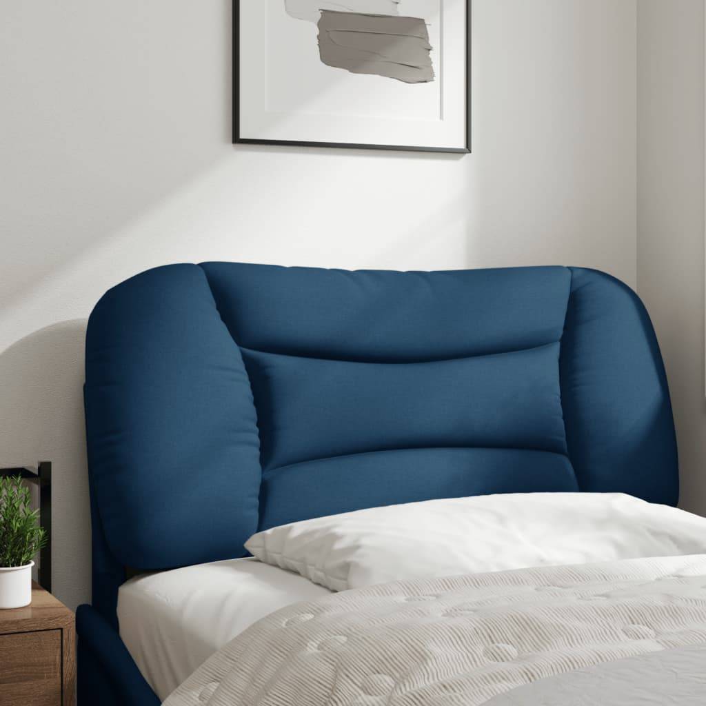 vidaXL Kopfteil-Kissen "Hvar" Blau 80 cm Stoff