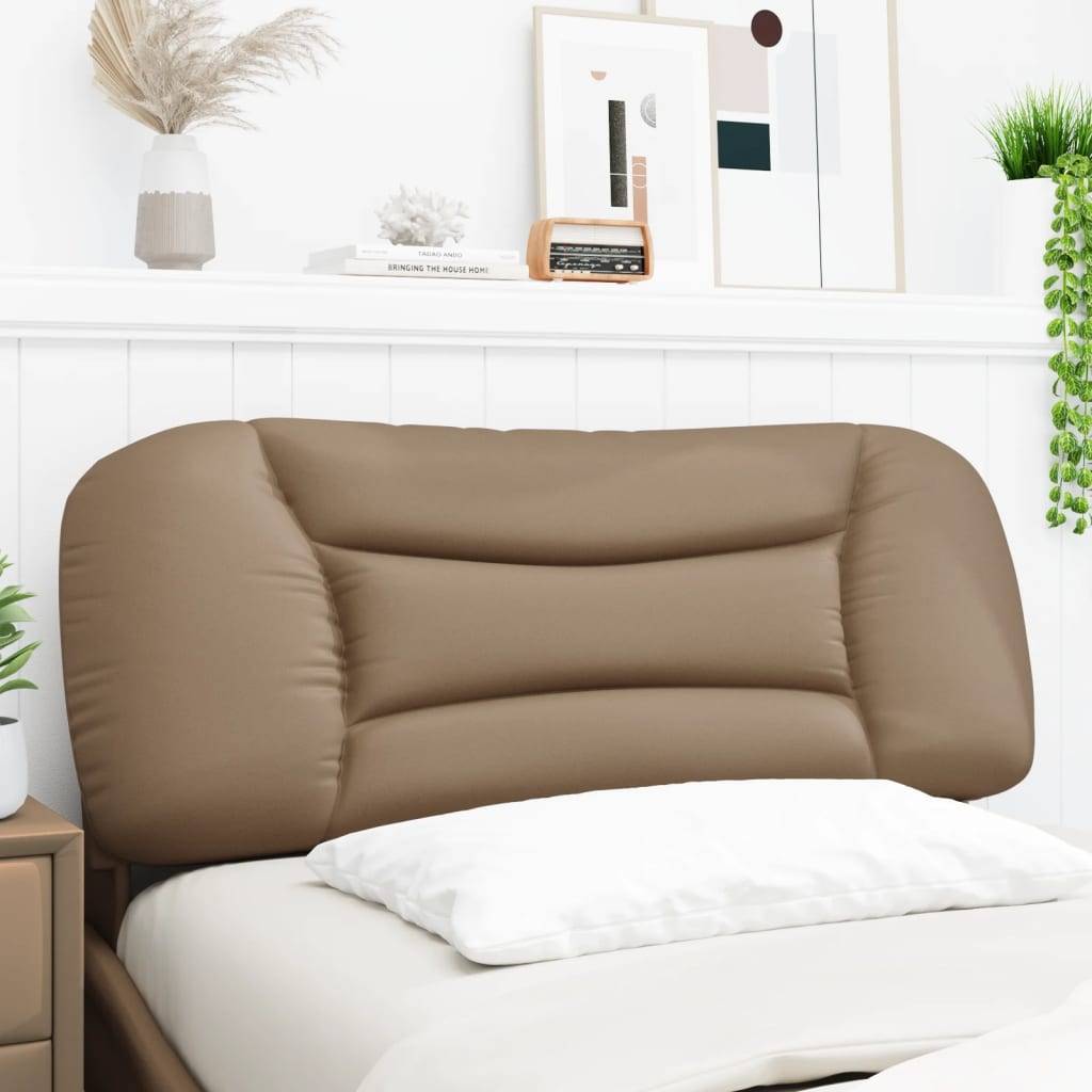 vidaXL Kopfteil-Kissen "Hvar" Cappuccino-Braun 100 cm Kunstleder