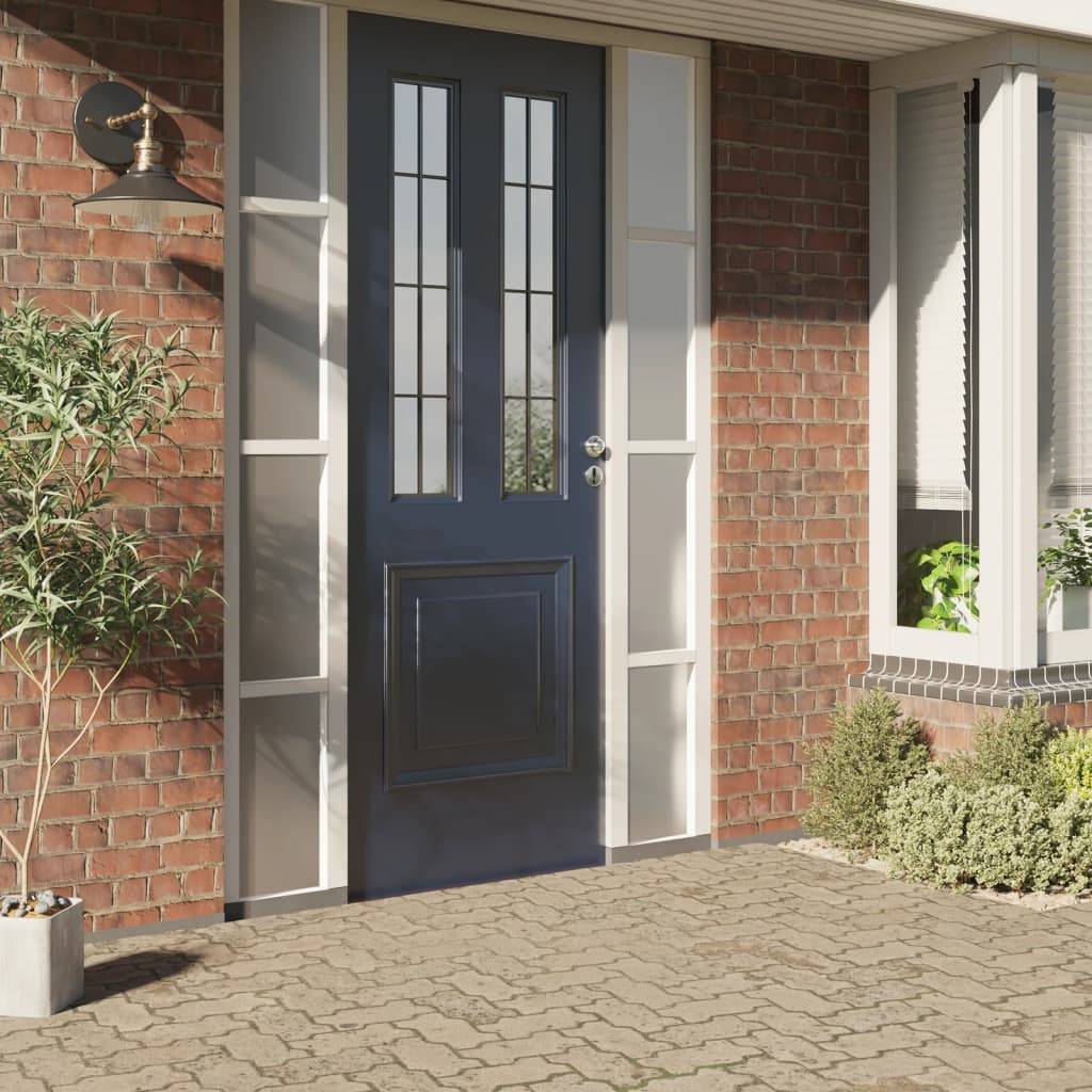 vidaXL Fensterfolie Statisch Matt Grau 60x1000 cm PVC