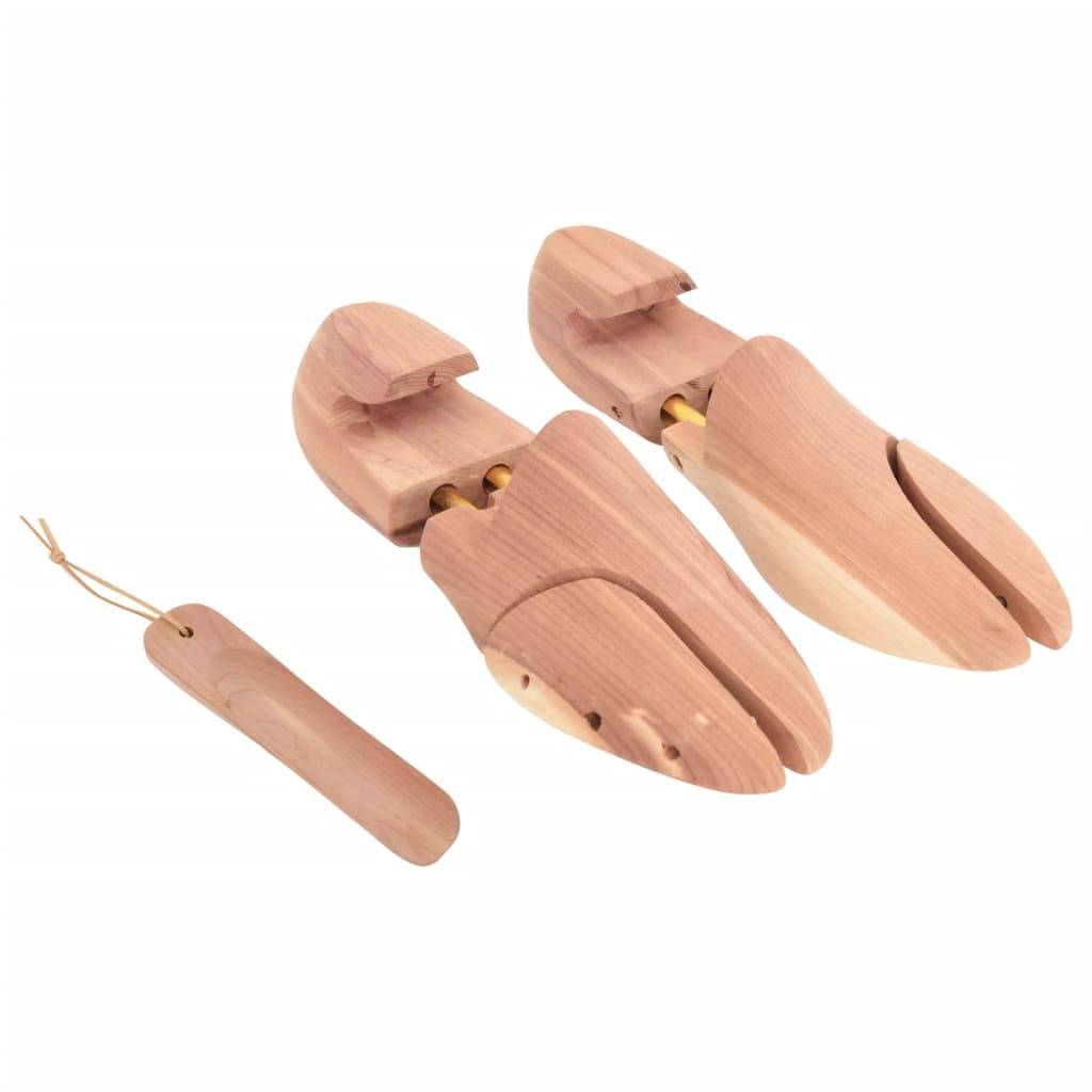 vidaXL Schuhspanner mit Schuhlöffel EU 40-41 Massivholz Zeder