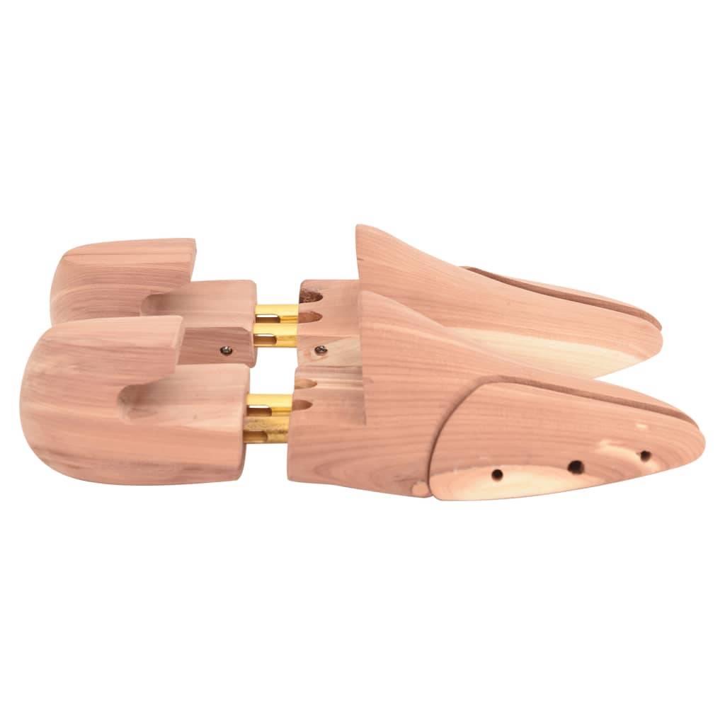 vidaXL Schuhspanner mit Schuhlöffel EU 40-41 Massivholz Zeder