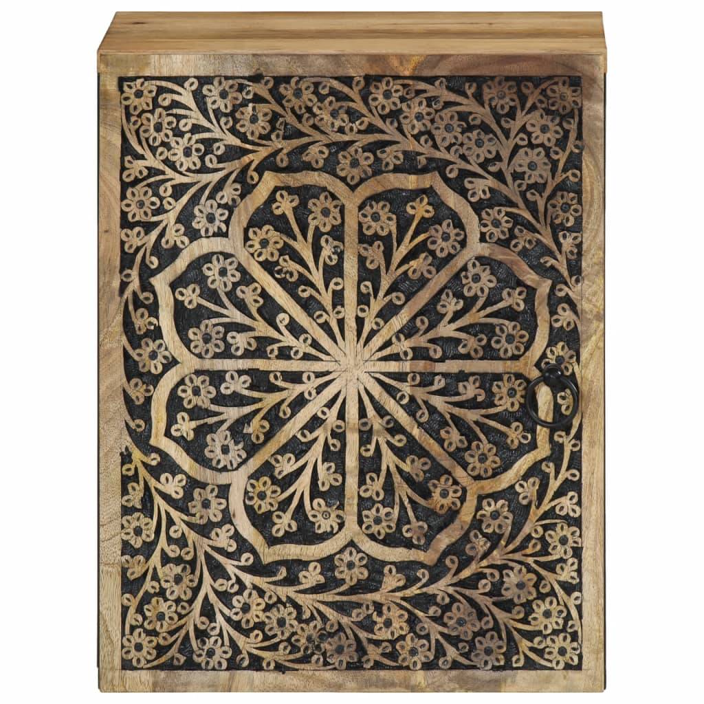 vidaXL Bad-Wandschrank 38x33x48 cm Massivholz Mango