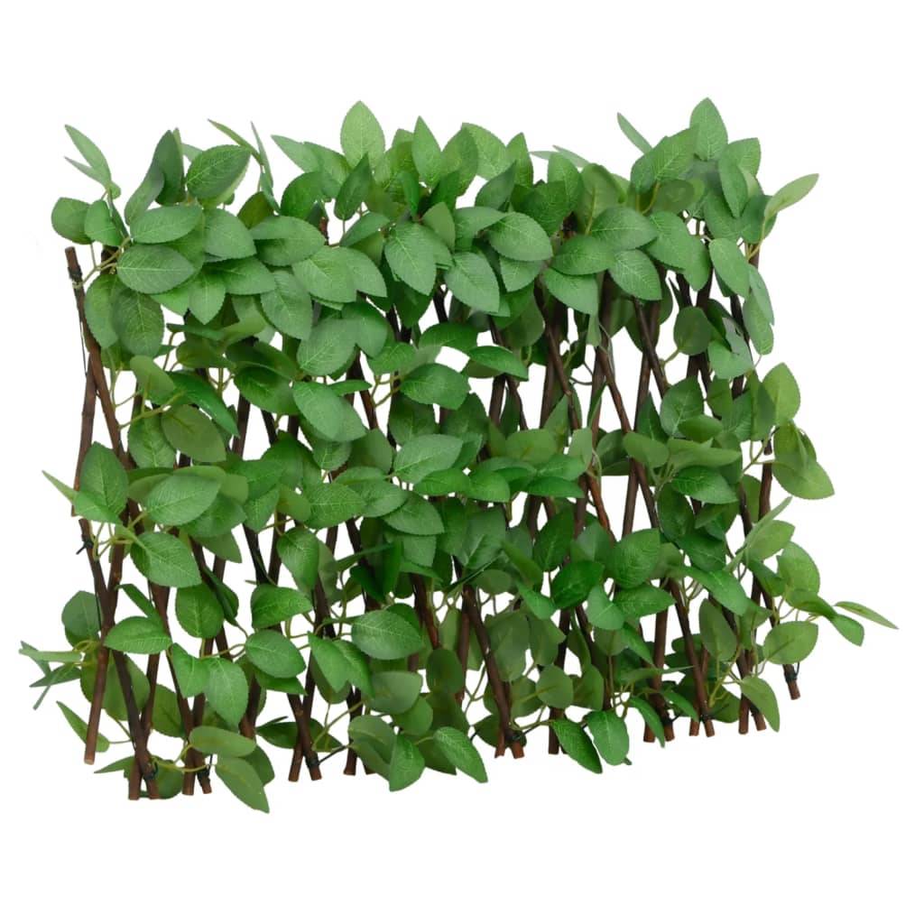 vidaXL Rankgitter mit Künstlichem Efeu Erweiterbar Grün 180x30 cm