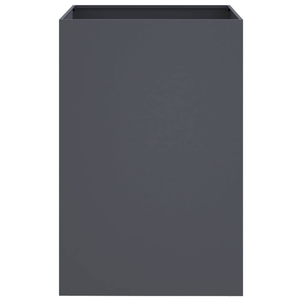 vidaXL Pflanzkübel Anthrazit 52x48x75 cm Stahl