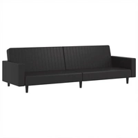 vidaXL Schlafsofa 2-Sitzer Schwarz Kunstleder vidaXL Schlafsofa 2-Sitzer Schwarz Kunstleder