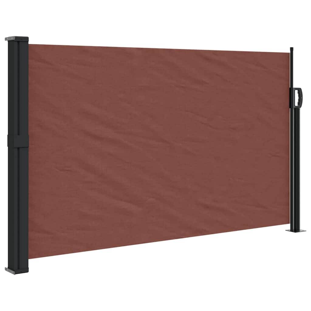 vidaXL Seitenmarkise Ausziehbar Braun 117x300 cm