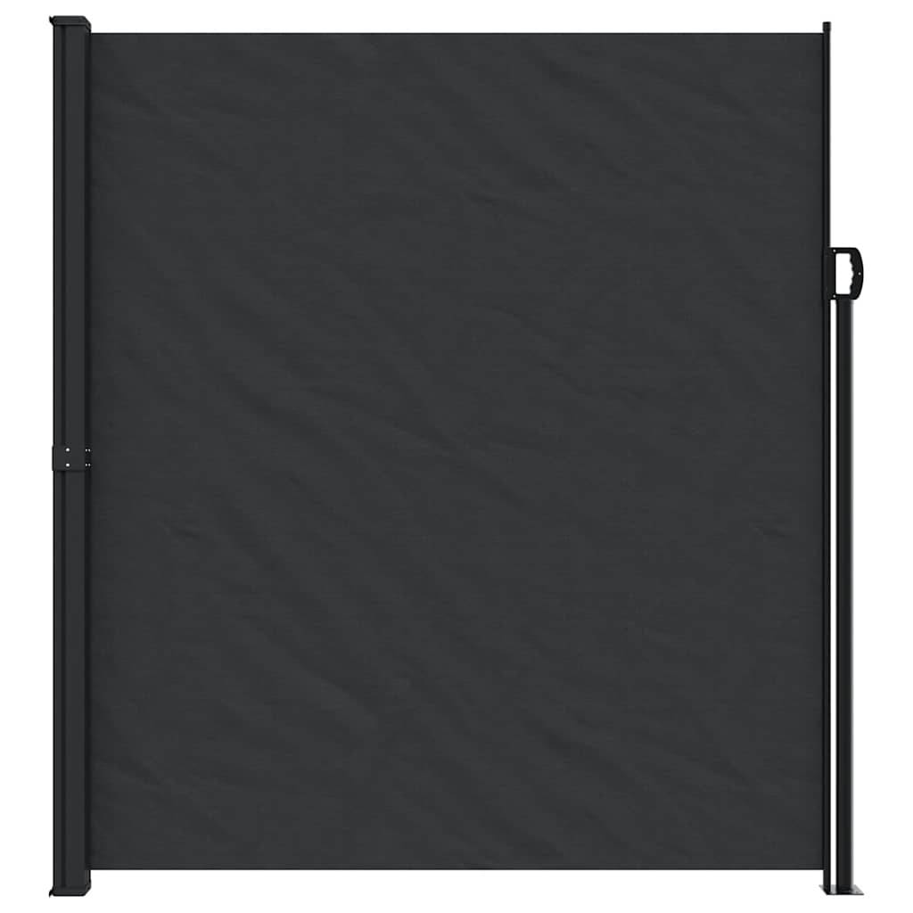 vidaXL Seitenmarkise Ausziehbar Schwarz 220x300 cm