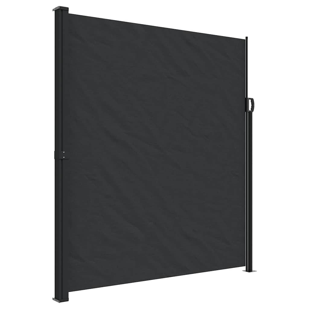vidaXL Seitenmarkise Ausziehbar Schwarz 220x300 cm