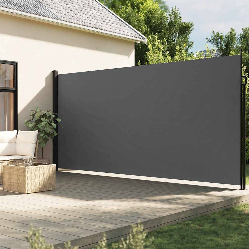 vidaXL Seitenmarkise Ausziehbar Anthrazit 200x300 cm