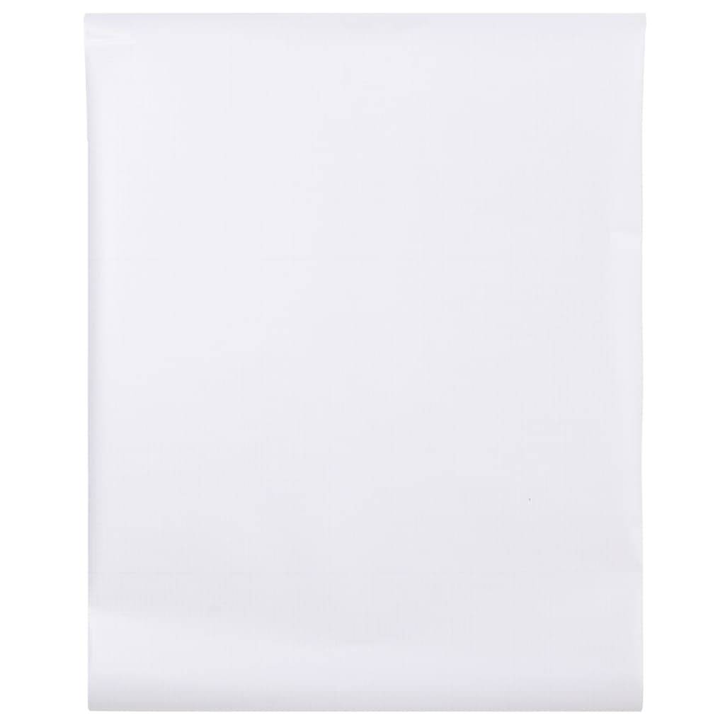 vidaXL Fensterfolien Matt Weiß PVC