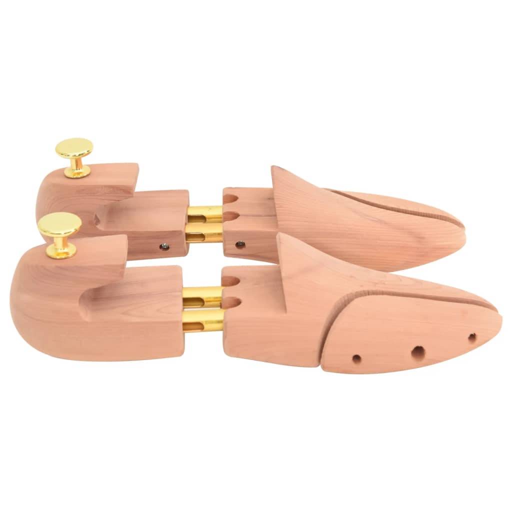 vidaXL Schuhspanner mit Schuhlöffel EU 42-43 Massivholz Zeder