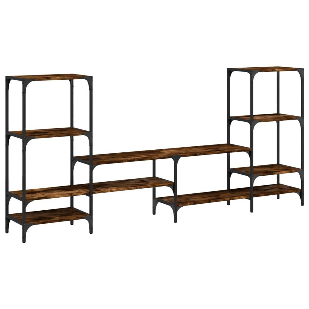 vidaXL TV-Schrank Räuchereiche 206,5x28,5x95 cm Holzwerkstoff